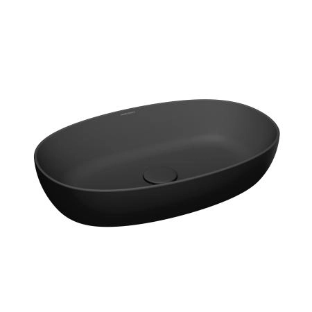 Раковина Kerama Marazzi PLAZA ПЛАЗА PLR.wb.60\BLK.M накладная 60, черная матовая