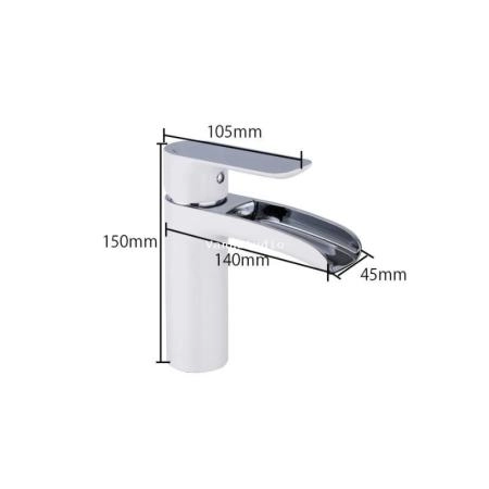 Смеситель Gappo G1048-8 для раковины, белый хром