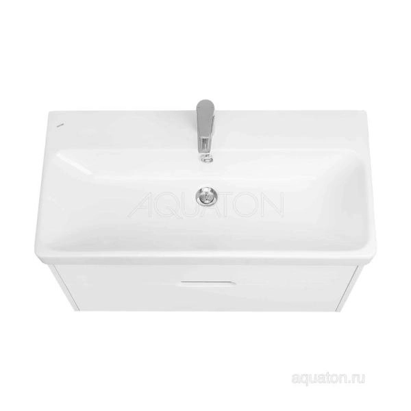 Тумба под раковину AQUATON Оливия 90 белый матовый 1A254401OL010