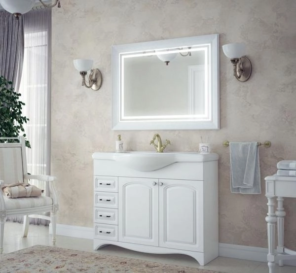 Зеркало LED Corozo Классика 1050*800, сенсор