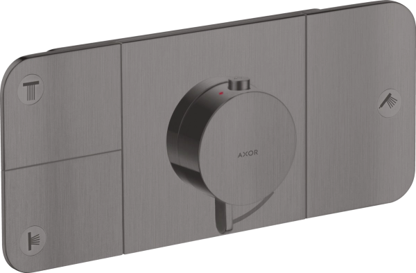 Axor Showers термостат для душа для 3х потребителей, цвет шлифованный черный хром