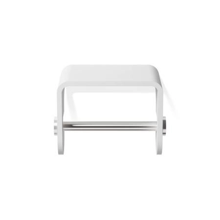 Decor Walther Stone TPH4 Держатель туалетной бумаги, подвесной, цвет: белый / сталь матовая