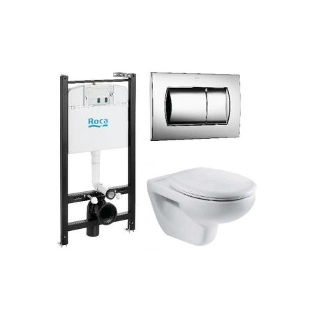 Унитаз с инсталляцией Roca Victoria 893100000 сиденье микролифт