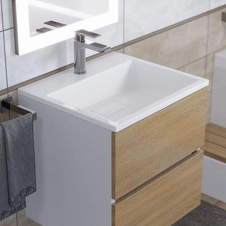 Раковина для ванной Uperwood Barsa 50 см, белая глянцевая