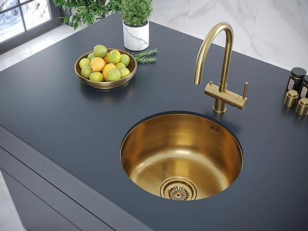 Кухонная мойка Paulmark WERRA PM404646-BG D460мм брашированная нерж. сталь