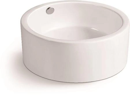 Раковина SantiLine SL-1057 41x41 на столешницу керамическая Белый