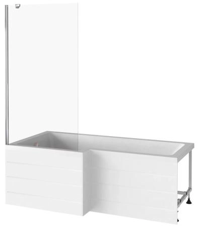 Шторка для ванны GOOD DOOR SCREEN BS-80-C-CH неподвижная, 5 мм 80 прозрачное