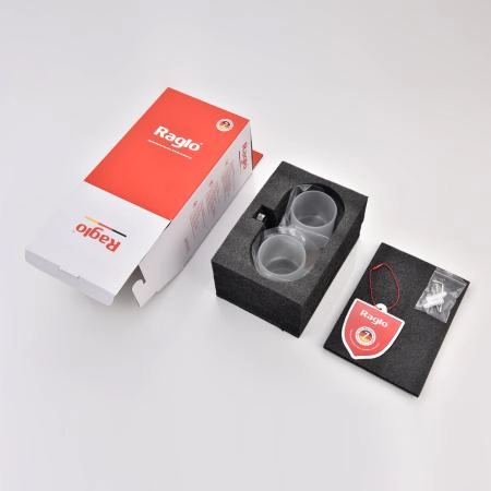 Стакан для ванной комнаты RAGLO R300.08.09, двойной, графит
