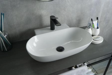 Раковина Gid N9234 56x39 на столешницу белая
