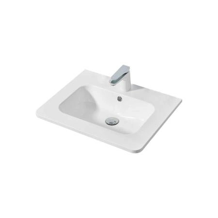 Раковина Vincea VCB-1A600W из искусственного камня, цвет белый