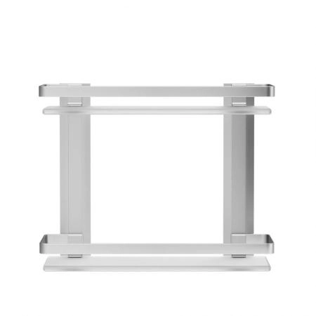 Стеклянная полка, двухуровневая AM.PM Sense L A7455200 серебристый 32 см