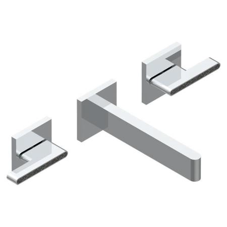 THG ICON-X CARBONE GOLD A MANETTES Смеситель для раковины, настенный, цвет: хром
