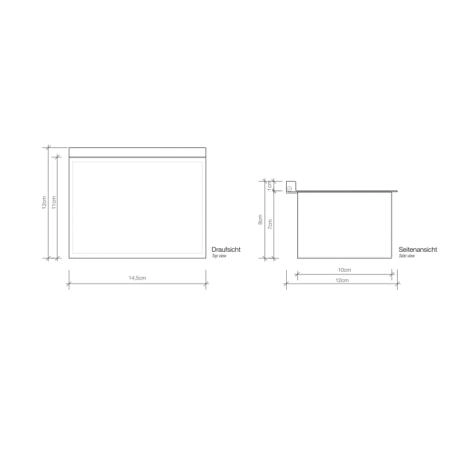 Decor Walther FB 3 Бокс для влажных салфеток 14.5x11.5x8см, настольный, цвет: хром