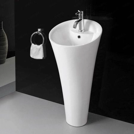 Раковина Ceramalux WK8100-1 напольная моноблок 45 см
