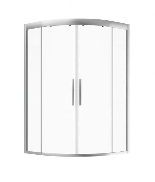 Душевой уголок AM.PM Gem W90G-401A090WT прозрачное, профиль матовое серебро