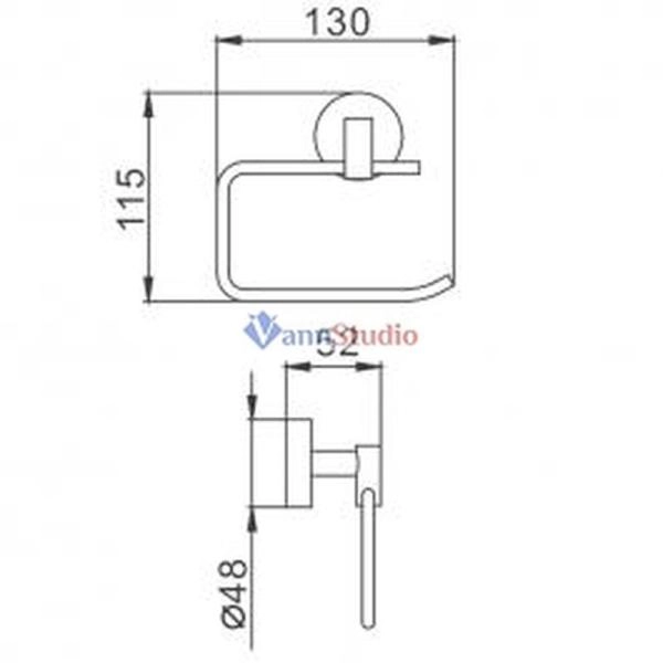 F1703-3 Бумагодержатель Frap