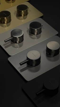 Смеситель встроенный с термостатом Boheme 3-х проходной NICKEL BRUSH 134-3-NB
