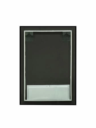 Зеркало Континент Amer Led 500х700 с фоновой подсветкой, бесконтактным сенсором, черной окантовкой