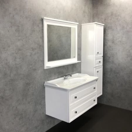 Зеркало Comforty Феррара-100 белый