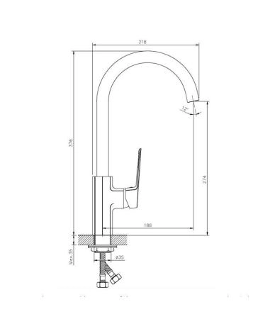 Смеситель Koller Pool GRACE для кухни
