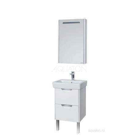 Тумба под раковину Aquaton Сильва 1A211701SIW70 50 с ящиком дуб полярный