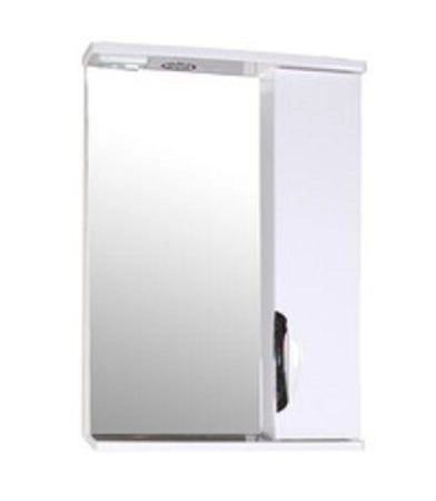 Зеркальный шкаф ASB-Mebel Мессина 9885 512х176 мм с подсветкой цвет белый глянец