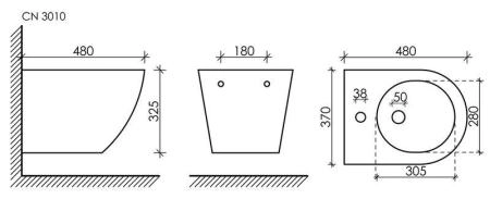 Подвесное биде Forma