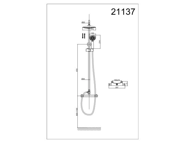 Душевая система D&K Bayern Potsdam (DA2113701B09)