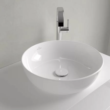 Villeroy&Boch Artis Раковина 43х43х12.5см., накладная, без отв., без перелива, TitanCeram, цвет: альпийский белый