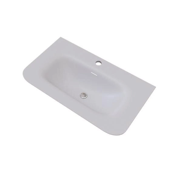 Раковина KNOTLOR ЦВЕТЕНИЕ FWB310800WY, встраиваемая матовый белый, 80 см