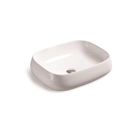 Раковина SantiLine SL-1045 56x42 на столешницу керамическая Белый