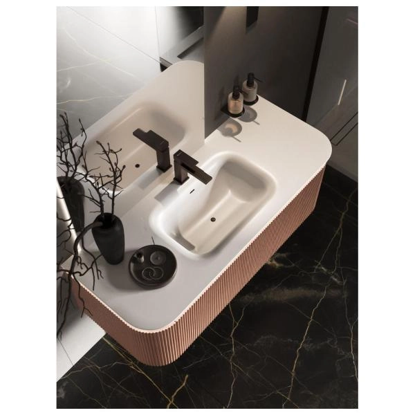 Раковина KNOTLOR ОБЛАКО FWB211200WY, встраиваемая матовый белый, 120 см