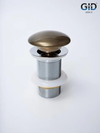 Донный клапан Gid без перелива Bzk100 74404K бронза 7x7x10