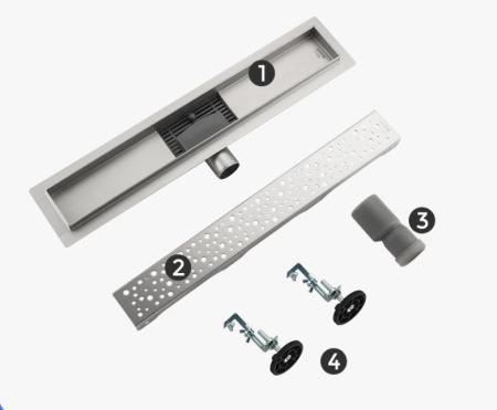 Душевой трап Gappo G85007-2 из нержавеющей стали 50 см