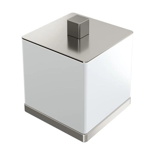 Стакан Boheme для ватных дисков Qubic Nickel Brush 10964-NB