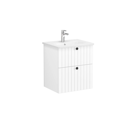 Тумба с раковиной  VitrA Root Groove  69415 60 см матовая белая МДФ