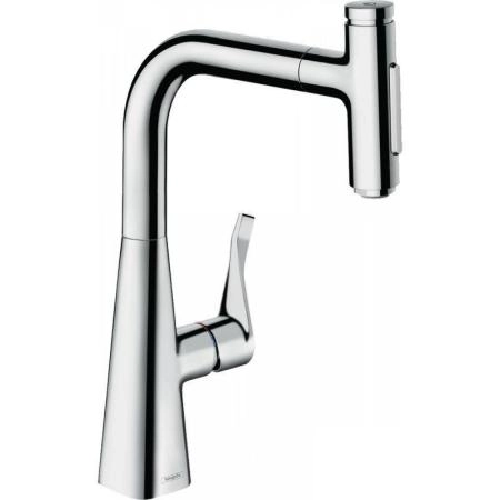 Hansgrohe 73817000 Metris Select M71 Смеситель для кухни 238 мм, 2 реж., выдвижной излив, хром