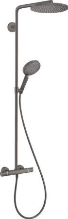 Hansgrohe 27633340 Raindance Select S Душевая система для душа с термостатом , ?240/120 мм, 1 реж. шлифованный черный хром