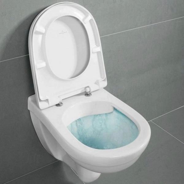 Унитаз Villeroy&Boch O.NOVO 5688H101 (56881001+9M38S101) подвесной с сиденьем