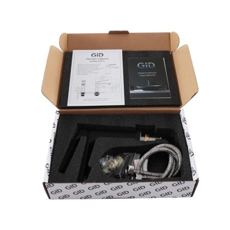 Смеситель Gid Niagara L057-BM-K для раковины Черный матовый