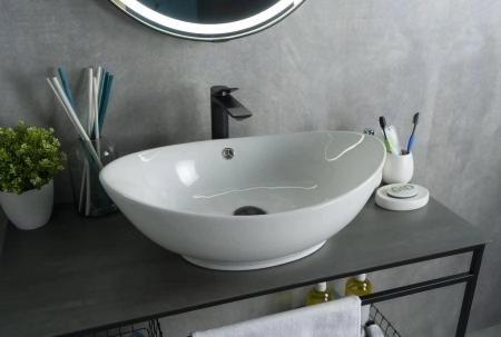 Раковина Gid N9019 60x37 на столешницу белая