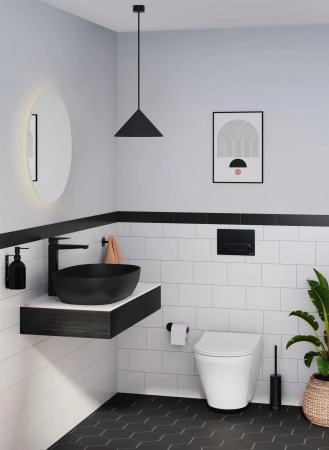 Смеситель VitrA Root Square  A4273336EXP однорычажный матовый черный латунь