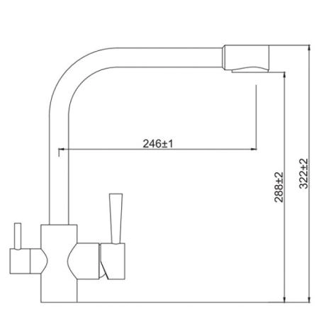Смеситель для кухни KAISER Merkur (26044-10) белый