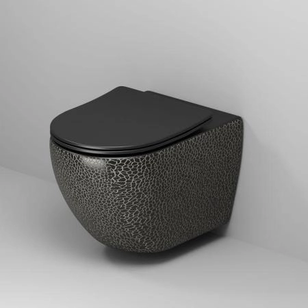 Унитаз Grossman GR-4411BBLS Color (550*365*395) ЧЕРНЫЙ подвесной Безободковый