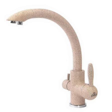 Смеситель для кухни Paulmark Essen, песок, две воды, Es213001-302