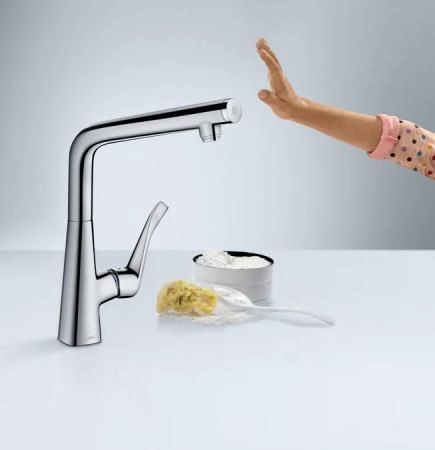 Смеситель для кухни Hansgrohe Metris Select 14883800 хром