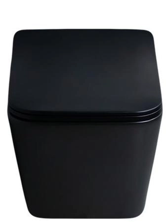 Унитаз Gid Tr2144Bm 52 см подвесной безободковый микролифт черный матовый