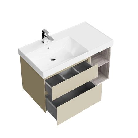 Kerama Marazzi Cubo Тумба подвесная 90см, левая, цвет: лимо матовая