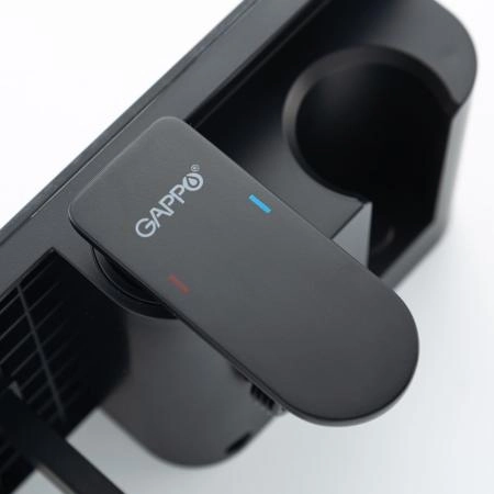 Гигиенический душ GAPPO G7295-16 со смесителем и полочкой, черный