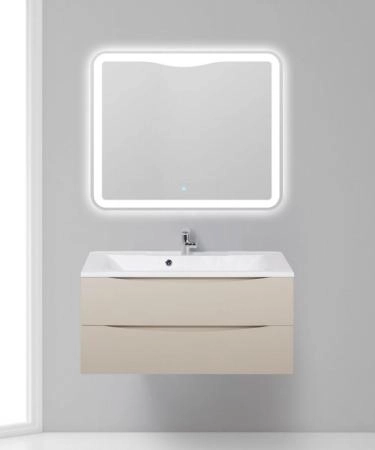 Тумба под раковину Belbagno MARINO Bianco Opaco подвесная 1000x445x500 MARINO-1000-2C-SO-BO-P